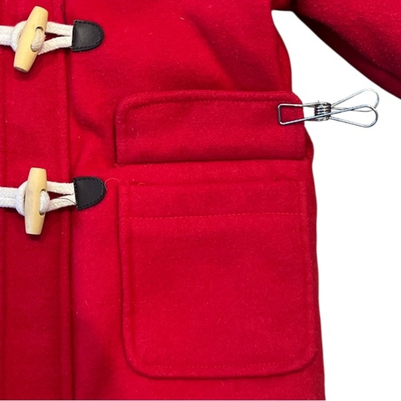 Kids JoJo Mama Bebe Vibrant Red 18-24 Month Toggle Jacket with Zipper - Picture 14 of 16